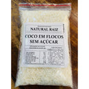 Coco Em Flocos Sem Açúcar 300g 100% Natural Produto Novo