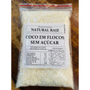 Coco Em Flocos Sem Açúcar 300g 100% Natural Produto Novo