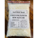 Coco Em Flocos Sem Açúcar 300g 100% Natural Produto Novo